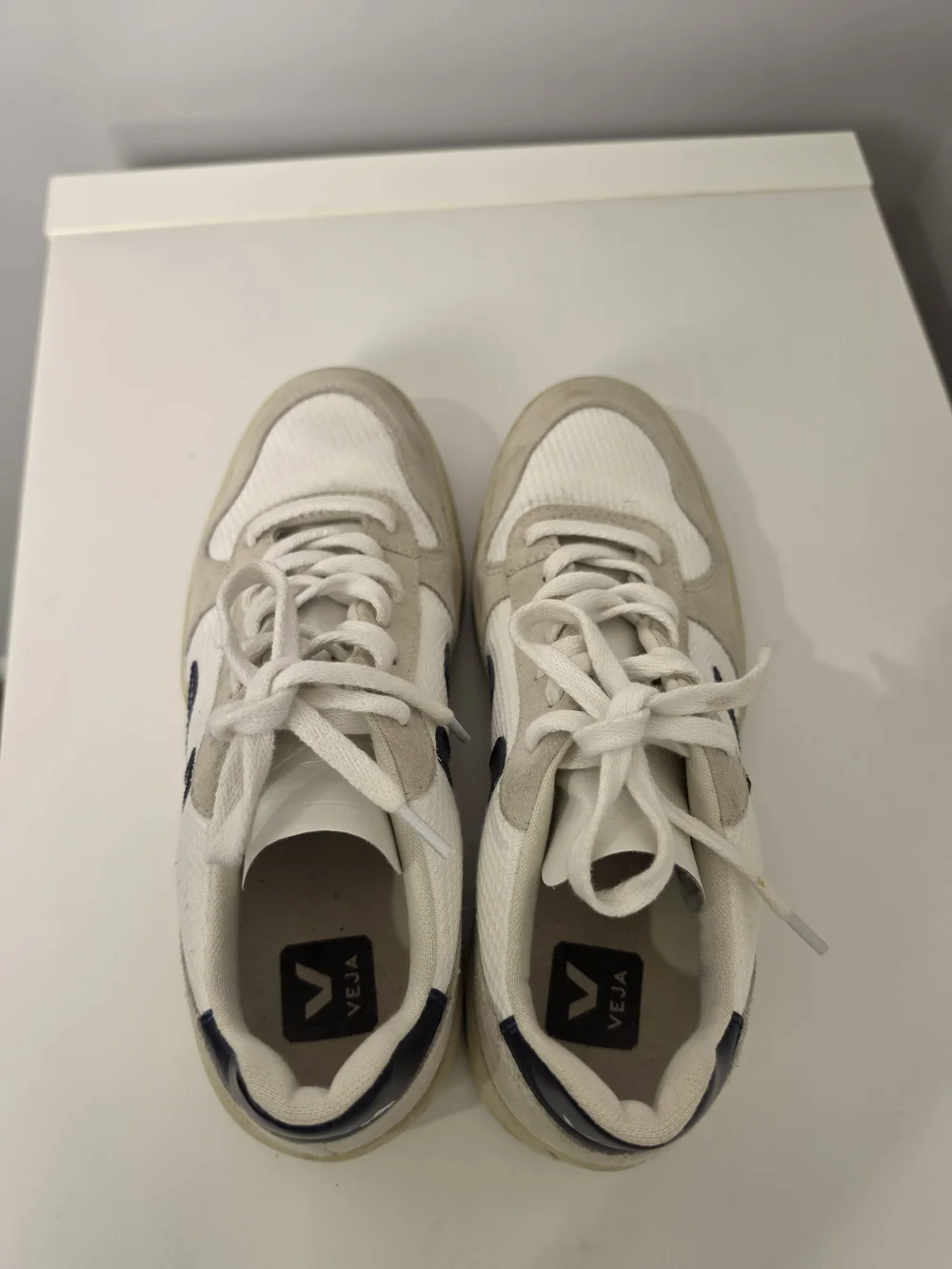 Veja White Nautico V-10 B-Mesh Sneakers Size 8 Women's